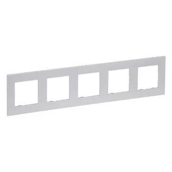   Legrand Niloé Step 863395 5-ös keret, alumínium (Legrand 863395)