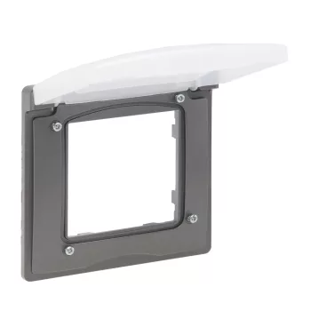 Legrand Niloé Step 863496 egyes IP44 keret, IP44, grafitszürke