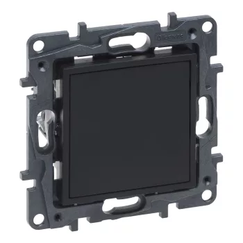 Legrand Niloé Step 863500 vakfedél, IP20, fekete, süllyesztett