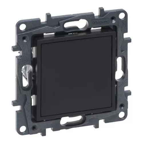 Legrand Niloé Step 863500 vakfedél, IP20, fekete, süllyesztett