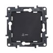 Legrand Niloé Step 863516 váltókapcsoló jelzőfénnyel, 10AX, fekete (Legrand 863516 / 863516B)