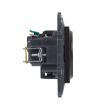 Legrand Niloé Step 863520 2P+F csatlakozóaljzat (rugós /, biztonsági zsaluval, fekete (Legrand 863520 / 863520B)