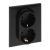 Legrand Niloé Step 863522 2x2P+F csatlakozóaljzat rugós, biztonsági zsaluval, fekete (Legrand 863522)