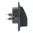 Legrand Niloé Step 863529 kábelkivezető, IP21, fekete, süllyesztett