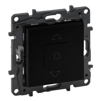   Legrand Niloé Step 863544 redőnykapcsoló (3 állású /, 6A, fekete (Legrand 863544 / 863544B)