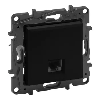 Legrand Niloé Step 863557 RJ45 aljzat, IP20, fekete, süllyesztett