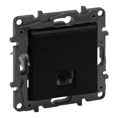 Legrand Niloé Step 863557 RJ45 aljzat, IP20, fekete, süllyesztett