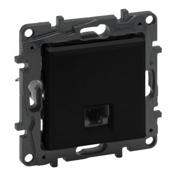   Legrand Niloé Step 863559 RJ45 Cat.5E UTP aljzat, fekete (Legrand 863559 / 863559B)