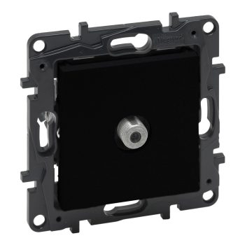   Legrand Niloé Step 863575 TV végzáró aljzat "F" típus (1,5 dB /, fekete (Legrand 863575 / 863575B)