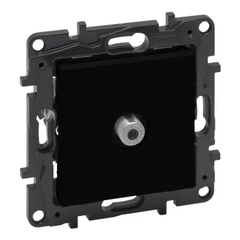 Legrand Niloé Step 863575 TV F végzáró (1,5 dB), IP20, fekete, süllyesztett
