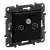 Legrand Niloé Step 863580 TV-R-SAT csillagpontos aljzat (1,5 dB /, fekete (Legrand 863580 / 863580B)