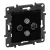 Legrand Niloé Step 863582 TV-R-SAT-SAT csillagpontos aljzat (1,5 dB /, fekete (Legrand 863582 / 863582B)