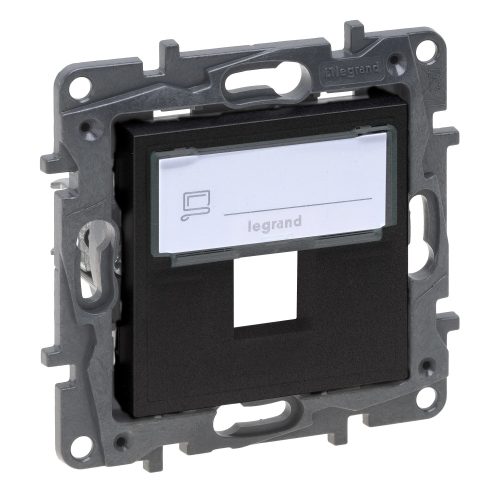 Legrand Niloé Step 863587 keystone adapter, fekete (Legrand 863587)