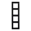 Legrand Niloé Step 863594 4-es keret, fekete (Legrand 863594)