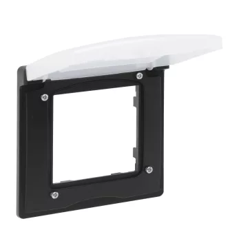  Legrand Niloé Step 863596 1-es keret, IP44, fekete (Legrand 863596)