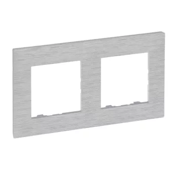 Legrand Niloé Step 863892 kettes keret, IP20, csiszolt alumínium