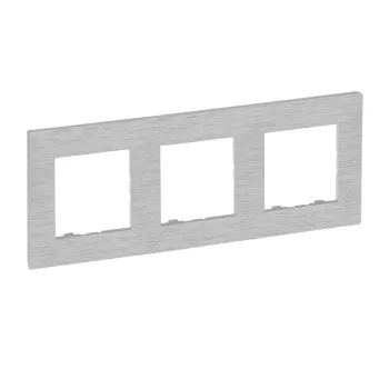 Legrand Niloé Step 863893 hármas keret, IP20, csiszolt alumínium