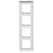 Legrand Niloé Step 863894 4-es keret, csiszolt alumínium (Legrand 863894)