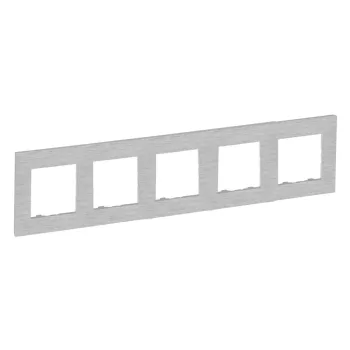   Legrand Niloé Step 863895 5-ös keret, csiszolt alumínium (Legrand 863895)