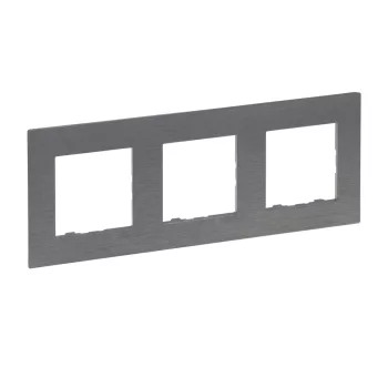 Legrand Niloé Step 863993 hármas keret, IP20, csiszolt szürke