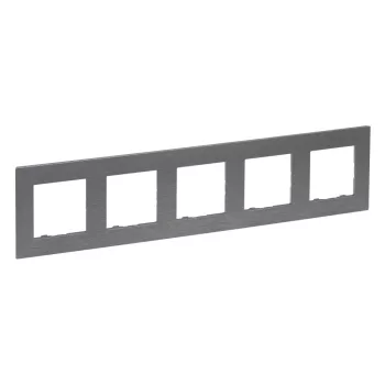   Legrand Niloé Step 863995 5-ös keret, csiszolt szürke (Legrand 863995)