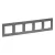 Legrand Niloé Step 863995 5-ös keret, csiszolt szürke (Legrand 863995)