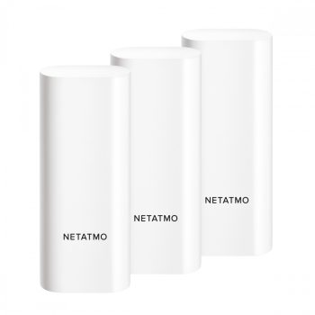   Legrand Netatmo DTG-PRO Netatmo okos nyitás érzékelő; mágnes mentes, giroszkópos érzékelő ajtóra és ablakra egyaránt; kétoldalú ragasztóval, fehér színű; elemes megtáplálás; okos beltéri kamera központhoz csatlakoztatható (NSC-PRO) csatlakozás