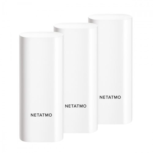 Legrand Netatmo DTG-PRO Netatmo okos nyitás érzékelő; mágnes mentes, giroszkópos érzékelő ajtóra és ablakra egyaránt; kétoldalú ragasztóval, fehér színű; elemes megtáplálás; okos beltéri kamera központhoz csatlakoztatható (NSC-PRO) csatlakozás