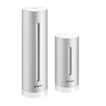  Legrand Netatmo NWS01-EC Netatmo okos időjárás központ; torony kialakítás; kültéri és beltéri modullal szállítva; hőmérséklet/páratartalom/légnyomás/zajszint/levegőminőség mérése; fehér alu színű; plug&play (csatlakozó dugós); közvetlen Wi-fi