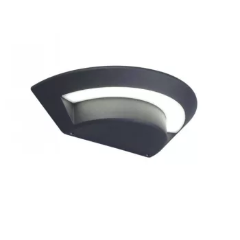   Lutec 5188003118 GHOST, kültéri, fali lámpa, 7W, IP54 védettséggel, nappali fény (semleges fehér) ( 4000K ), 360 lm, 5 év garanciával, LED panel, sötétszürke / jeges színben ( LUTEC 5188003118 )