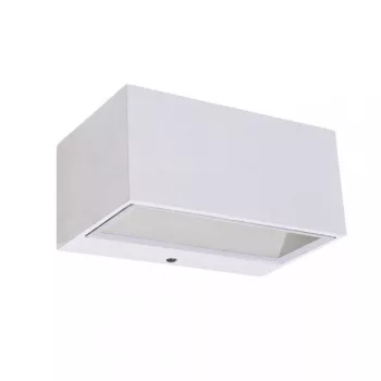   Lutec 5189102032 GEMINI, kültéri, fali lámpa, 11W, IP54 védettséggel, nappali fény (semleges fehér) ( 4000K ), 500 lm, 5 év garanciával, LED panel, matt fehér / átlátszó színben ( LUTEC 5189102032 )