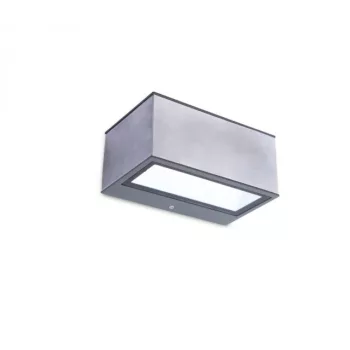   Lutec 5189103118 GEMINI, kültéri, fali lámpa, 11W, IP54 védettséggel, nappali fény (semleges fehér) ( 4000K ), 500 lm, 5 év garanciával, LED panel, sötétszürke / átlátszó színben ( LUTEC 5189103118 )