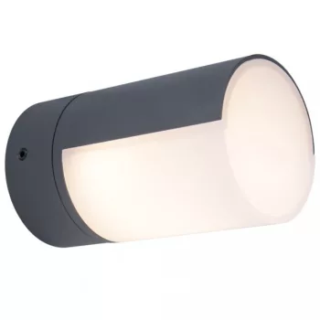   Lutec 5198104118 CYRA, kültéri, fali lámpa, 8W, IP54 védettséggel, melegfehér ( 3000K ), 500 lm, 5 év garanciával, LED panel, sötétszürke / opál színben ( LUTEC 5198104118 )