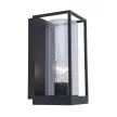 Lutec 5288803012 FLAIR, kültéri, fali lámpa, 40W, IP44 védettséggel, 5 év garanciával, E27, matt fekete / átlátszó színben ( LUTEC 5288803012 )