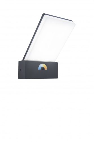 Lutec 5289001118 PANO, kültéri, fali lámpa, 16W, IP54 védettséggel, Állítható ( 3000/5000K ), 1200 lm, 5 év garanciával, LED panel, sötétszürke / opál színben ( LUTEC 5289001118 )