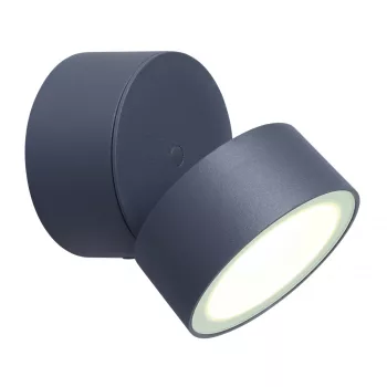   Lutec 5626001118 TRUMPET, kültéri, fali lámpa, 11W, IP54 védettséggel, nappali fény (semleges fehér) ( 4000K ), 840 lm, 5 év garanciával, LED panel, sötétszürke / átlátszó színben ( LUTEC 5626001118 )