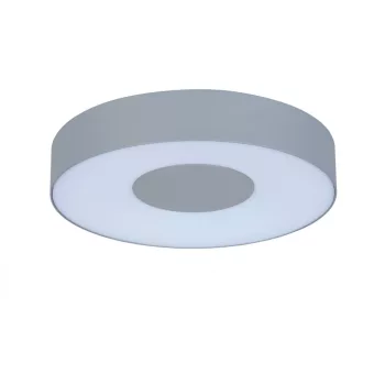   Lutec 6348101112 UBLO, kültéri, mennyezeti / oldalfali lámpa 16W, IP54 védettséggel, melegfehér ( 3000K ), 950 lm, 5 év garanciával, LED panel, matt ezüst / opál színben ( LUTEC 6348101112 )