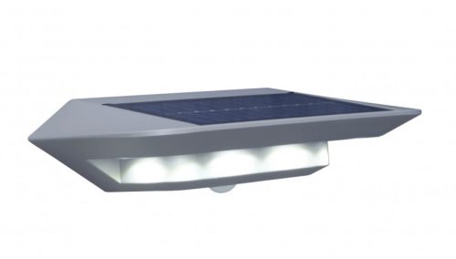 Lutec 6901401337 GHOST, kültéri, napelemes mozgásérzékelős lámpa 2W, IP44 védettséggel, nappali fény (semleges fehér) ( 4000K ), 260 lm 2 év garanciával, LED panel, ezüstszürke / átlátszó színben ( LUTEC 6901401337 )