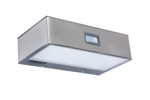 Lutec 6908501308 BRICK, kültéri, napelemes mozgásérzékelős lámpa 2W, IP44 védettséggel, nappali fény (semleges fehér) ( 4000K ), 150 lm 2 év garanciával, LED panel, átlátszó / átlátszó színben ( LUTEC 6908501308 )