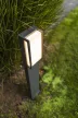 Lutec 7193001118 QUBO, kültéri, állólámpa 18W, IP54 védettséggel, melegfehér ( 3000K ), 1100 lm, 5 év garanciával, LED panel, sötétszürke / opál színben ( LUTEC 7193001118 )
