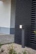 Lutec 7193802118 CUBA, kültéri, állólámpa 12W, IP54 védettséggel, melegfehér ( 3000K ), 600 lm, 5 év garanciával, LED panel, sötétszürke / opál színben ( LUTEC 7193802118 )