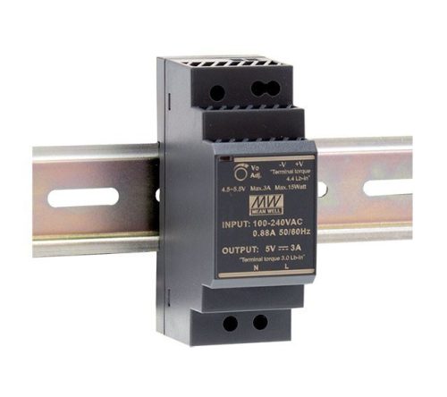 Mean Well HDR-30-12 Tápegység 1 fázisú, 30W, 12V DC kimenettel, 2A, 85...264 V AC, 50/60 Hz) ( HDR-30-12 )