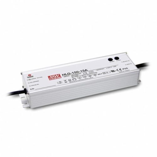 Mean Well HLG-150H-12A LED tápegység 1 fázisú, 150W, 12V DC kimenettel, 12,5A, 90…305 V AC, 50/60 Hz ( HLG-150H-12A )
