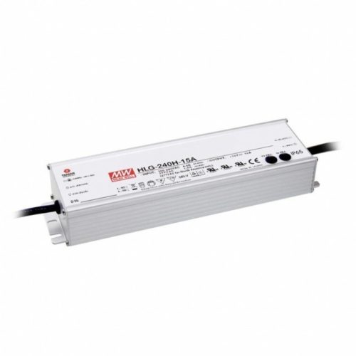 Mean Well HLG-240H-12A LED tápegység 1 fázisú, 240W, 12V DC kimenettel, 16A, 90…305 V AC, 50/60 Hz ( HLG-240H-12A )