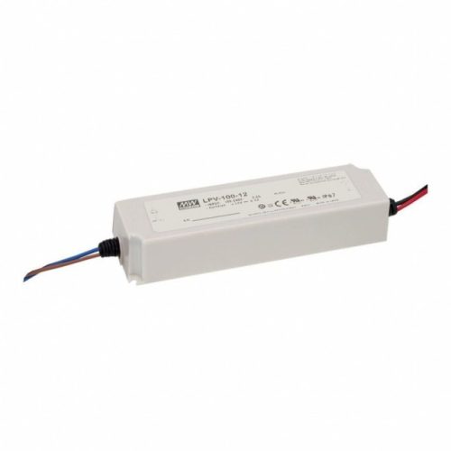 Mean Well LPV-100-12 LED tápegység 1 fázisú, 100W, 12V DC kimenettel, 8,5A, 90...264 V AC, 50/60 Hz ( LPV-100-12 )