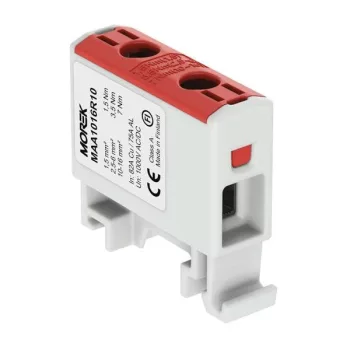   Morek MAA1016R10 OTL 16 Fővezetéki sorkapocs, 1xAl/Cu, 1,5-16mm2 1000V, piros