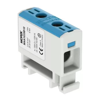   Morek MAA1035B10 OTL 35 Fővezetéki sorkapocs, 1xAl/Cu 2,5-35, 1000V, kék