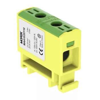   Morek MAA1035Y10 OTL 35 Fővezetéki sorkapocs, 1xAl/Cu 2,5-35, 1000V, zöld/sárga