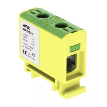   Morek MAA1050Y10 OTL 50 Fővezetéki sorkapocs, 1xAl/Cu 1,5-50mm2, 1000V, zöld/sárga
