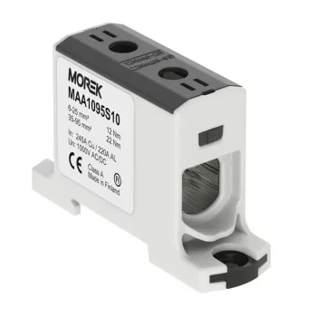   Morek MAA1095S10 OTL 95 Fővezetéki sorkapocs, 1xAl/Cu 6-95mm2, 1000V, fekete
